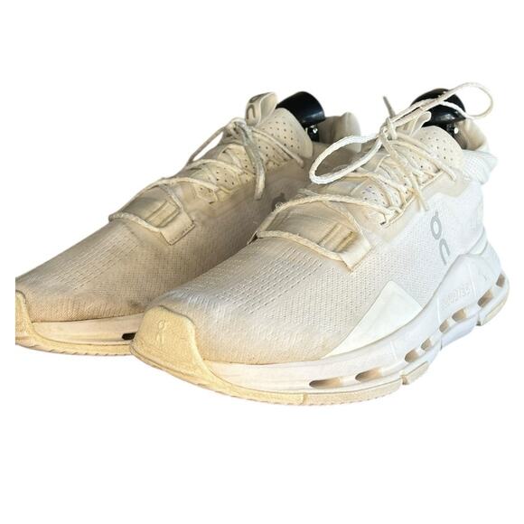 Women's On Running Cloudnova 2 3WE30220108 Mesh Athletic Sneaker Size 9.5 White - Picture 2 of 6